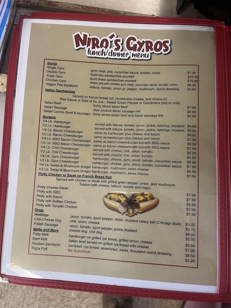 Niro's Gyros Menu image 3