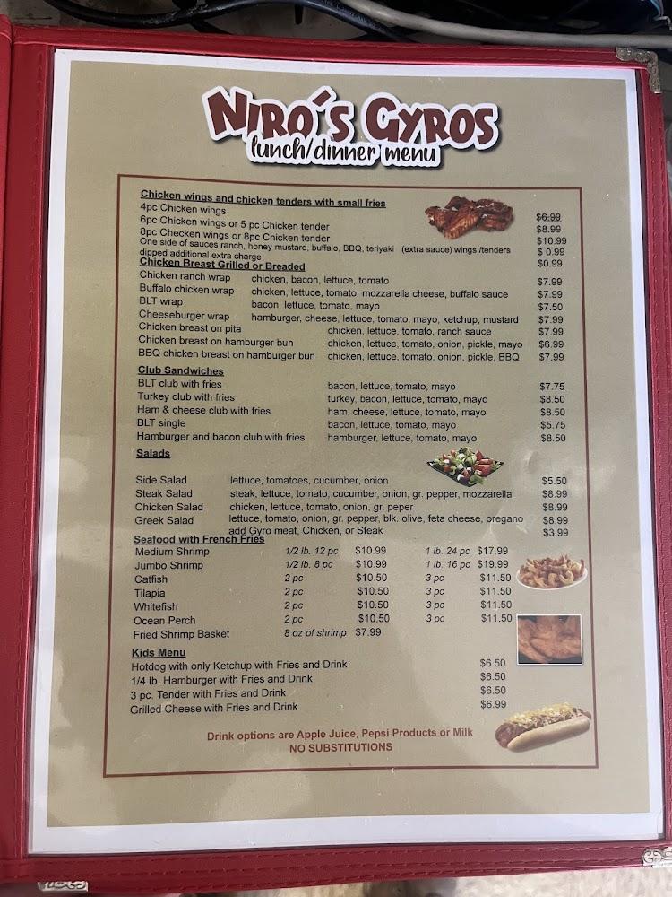 Niro's Gyros Menu image 4